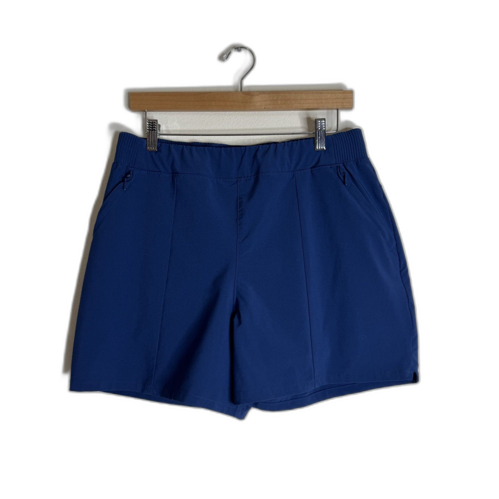 Columbia PFG Shorts Womens Medium Blue Omni-Shade Stretch UPF Quick Dry Pockets